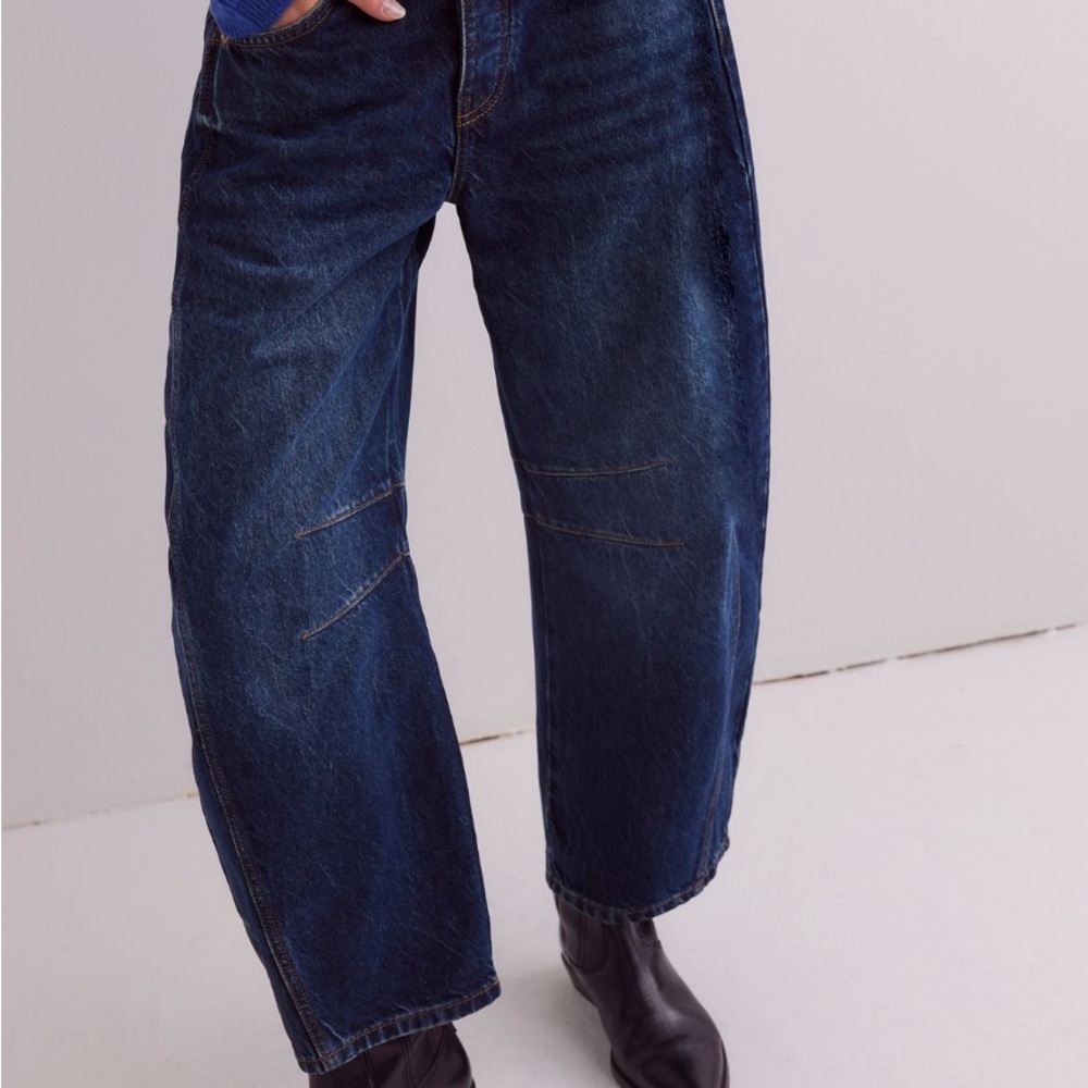 Free People Barrel Jeans